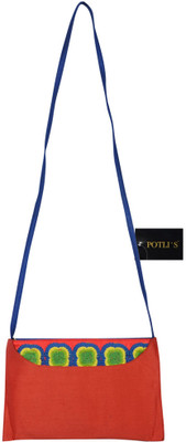 22% OFF on Potlis Women Casual Red Cotton Sling Bag 22% OFF on Potlis Women Casual Red Cotton Sling Bag