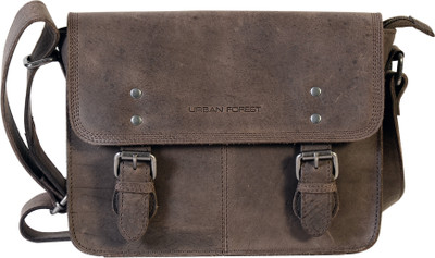 68% OFF on Urban Forest Men, Women Casual Brown Genuine Leather Sling Bag