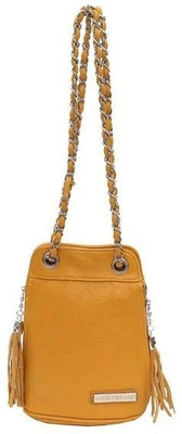 29% OFF on Lino Perros LWSL00043 Medium Sling Bag Yellow