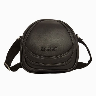 23% OFF on Chimera Leather Men, Women Casual, Formal Black Leatherette Sling Bag