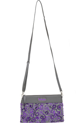64% OFF on Anekaant Women Casual, Evening/Party Purple Cotton, PU Sling Bag 64% OFF on Anekaant Women Casual, Evening/Party Purple Cotton, PU Sling Bag