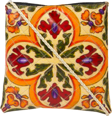 The House of Tara Women Casual, Evening/Party Multicolor Polyester Sling Bag