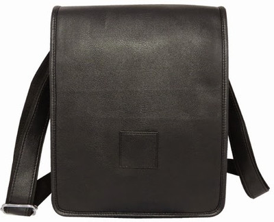 9% OFF on Chimera Leather Men, Women Casual, Formal Black Leatherette Sling Bag