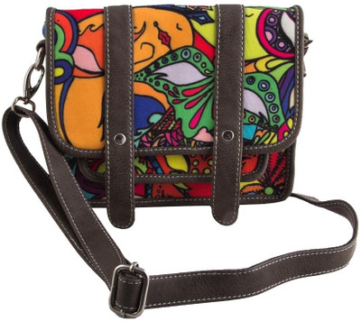 8% OFF on The Purple Sack Women Casual Multicolor Sling Bag