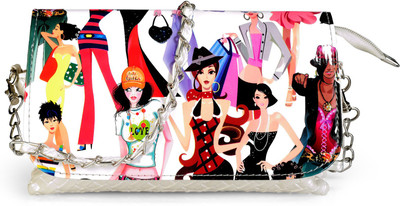 4% OFF on Dernier Cri Women Casual Multicolor PU Sling Bag