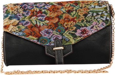 39% OFF on Thegudlook Women Casual Black Leatherite Sling Bag