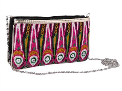 50% OFF on Myorah Women Casual, Evening/Party, Festive Multicolor Silk Sling Bag