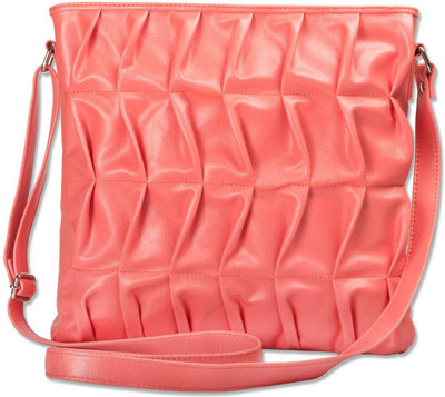 63% OFF on DHC Women Casual Pink PU Sling Bag 63% OFF on DHC Women Casual Pink PU Sling Bag