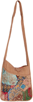 52% OFF on Dorabella Women Casual Brown Cotton Sling Bag 52% OFF on Dorabella Women Casual Brown Cotton Sling Bag