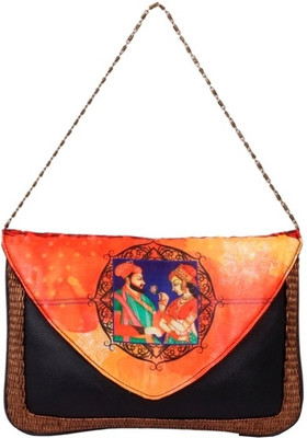 Craftstages Women Black PU Sling Bag Craftstages Women Black PU Sling Bag