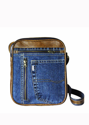 10% OFF on Hibiscus Women Casual Brown, Blue Genuine Leather, Denim Sling Bag 10% OFF on Hibiscus Women Casual Brown, Blue Genuine Leather, Denim Sling Bag