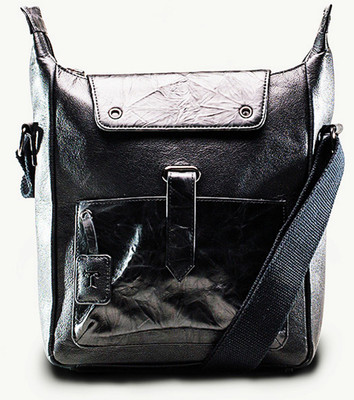 42% OFF on TWACH Men Casual Black Genuine Leather Sling Bag