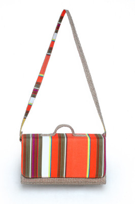 Allmine Girls Casual Multicolor Jute, Cotton Sling Bag Allmine Girls Casual Multicolor Jute, Cotton Sling Bag