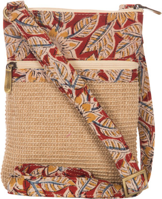 Jute Cottage Women Casual Beige Jute Sling Bag Jute Cottage Women Casual Beige Jute Sling Bag