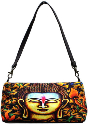 DesiPop Women Casual Brown Polyester, Canvas Sling Bag DesiPop Women Casual Brown Polyester, Canvas Sling Bag
