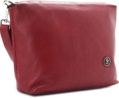 69% OFF on Leather Talks Women Casual Red Sling Bag
