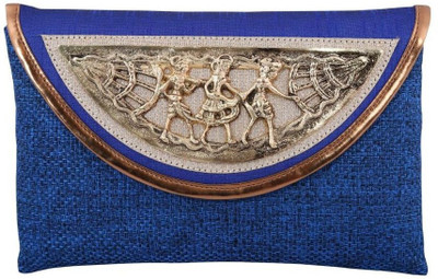 22% OFF on Craftstages Women Casual Blue Jute Sling Bag