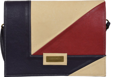27% OFF on Statement Women Formal Beige Leatherette Sling Bag