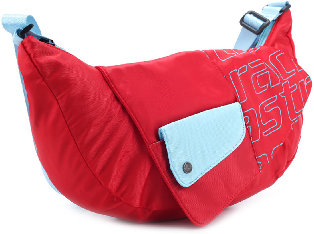 Fastrack Women Casual Red, Blue Polyester Sling Bag Red Price in