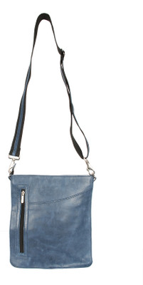 10% OFF on Hibiscus Women Casual Blue Genuine Leather Sling Bag 10% OFF on Hibiscus Women Casual Blue Genuine Leather Sling Bag