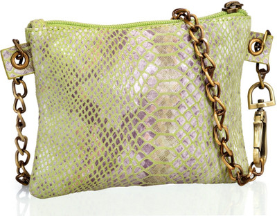 Phive Rivers Women Casual Green Genuine Leather Sling Bag