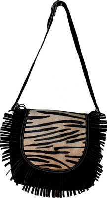 69% OFF on Saiva Women, Girls Casual, Evening/Party, Festive, Formal, Sports Black Genuine Leather Sling Bag