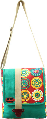 33% OFF on Anekaant Men, Women Casual Green, Red Canvas, Genuine Leather, Cotton Sling Bag 33% OFF on Anekaant Men, Women Casual Green, Red Canvas, Genuine Leather, Cotton Sling Bag