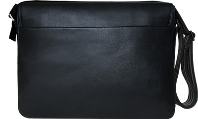 Elan Men, Women Casual Black Genuine Leather Sling Bag Elan Men, Women Casual Black Genuine Leather Sling Bag