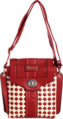 66% OFF on Eleegance Women Casual Red PU Sling Bag 66% OFF on Eleegance Women Casual Red PU Sling Bag