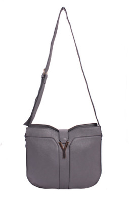 20% OFF on Khoobsurati Women Evening/Party Grey PU Sling Bag 20% OFF on Khoobsurati Women Evening/Party Grey PU Sling Bag