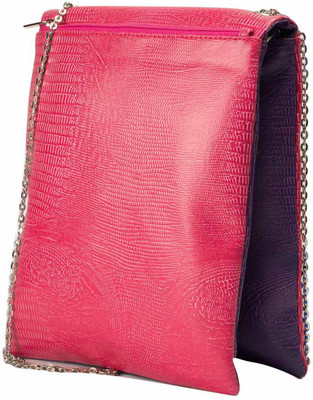67% OFF on DHC Women Casual Pink, Purple PU Sling Bag