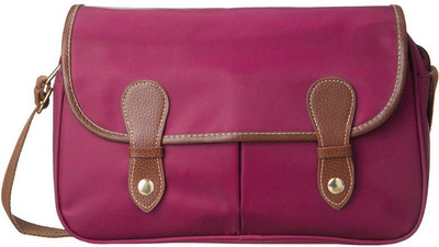 18% OFF on Cappuccino Women Casual Pink Nylon Sling Bag 18% OFF on Cappuccino Women Casual Pink Nylon Sling Bag