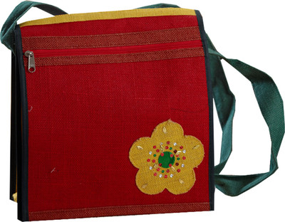 23% OFF on Aapno Rajasthan Women Casual Red Jute Sling Bag 23% OFF on Aapno Rajasthan Women Casual Red Jute Sling Bag