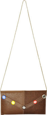 55% OFF on Blonde Women Casual Brown Rexine Sling Bag