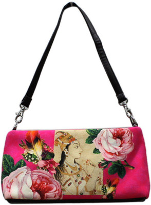 DesiPop Women Casual Pink Polyester, Canvas Sling Bag DesiPop Women Casual Pink Polyester, Canvas Sling Bag