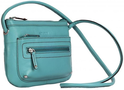 Adamis Women Green Genuine Leather Sling Bag