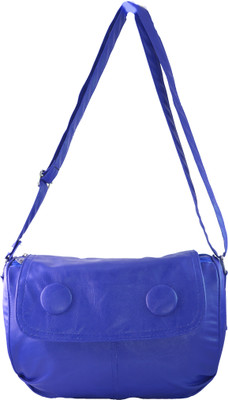 58% OFF on Felicita Women Casual, Evening/Party Blue PU Sling Bag