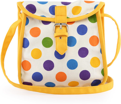 33% OFF on Vogue Tree Men, Women Casual Yellow Canvas Sling Bag