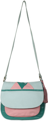 10% OFF on Iesd Women Casual Pink, Blue Genuine Leather Sling Bag