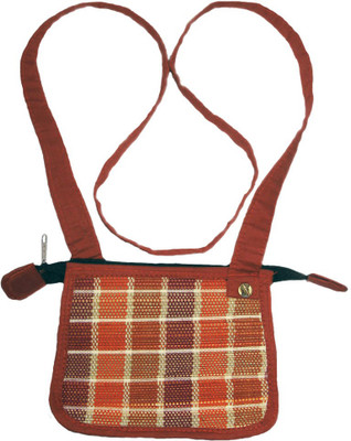 10% OFF on Karukraft Girls, Women Casual, Evening/Party, Festive, Formal Brown Canvas Sling Bag