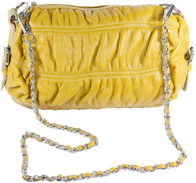 51% OFF on Heels & Handles Women Casual, Evening/Party, Festive, Formal, Sports Yellow Genuine Leather Sling Bag 51% OFF on Heels & Handles Women Casual, Evening/Party, Festive, Formal, Sports Yellow Genuine Leather Sling Bag