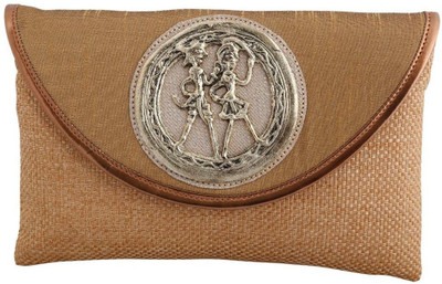 34% OFF on Craftstages Women Casual Gold Jute Sling Bag
