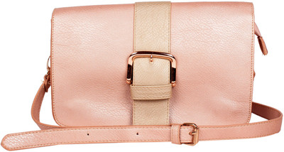 49% OFF on Di Tutti Girls Gold PU Sling Bag