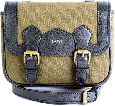 65% OFF on Taws Women Formal Khaki Canvas Sling Bag