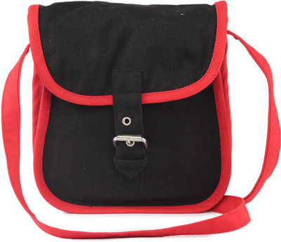 33% OFF on Vogue Tree Women Casual Black Canvas Sling Bag 33% OFF on Vogue Tree Women Casual Black Canvas Sling Bag