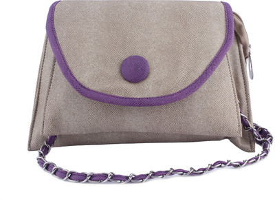 33% OFF on Dernier Cri Women Casual White Polyester Sling Bag