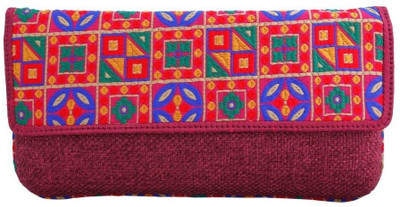 15% OFF on Craftstages Women Casual Maroon Jute Sling Bag