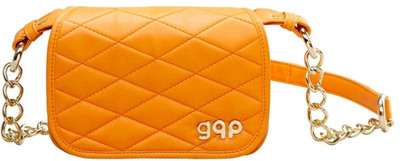 28% OFF on gqp Accessories Women Casual, Evening/Party Orange PU Sling Bag