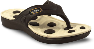 3% OFF on AMVI G1 Brown Slippers