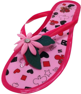 Emerge Pink Silicon Flower Slippers Emerge Pink Silicon Flower Slippers